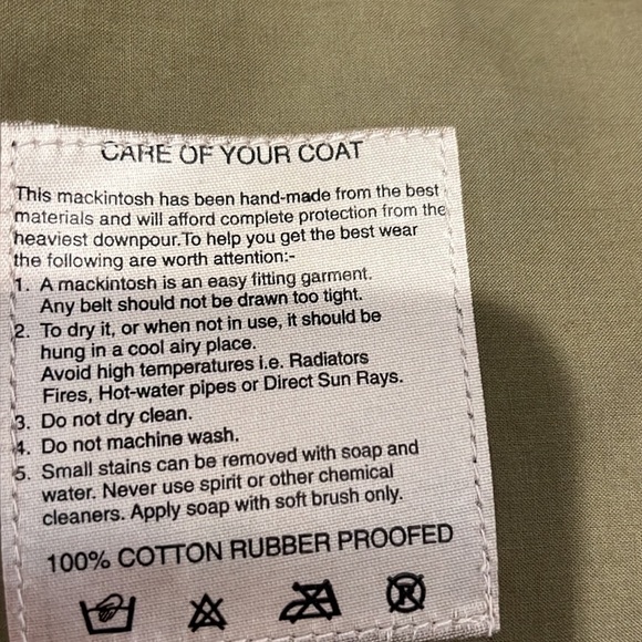 - Gorgeous Vintage Mackintosh raincoat Polo Ralph Lauren Bonded Cotton Men… - Picture 5 of 7